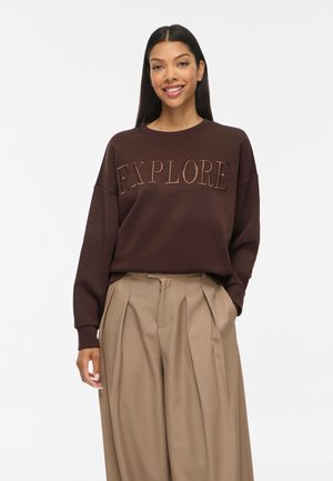 VILA Sweatshirt - coffee bean