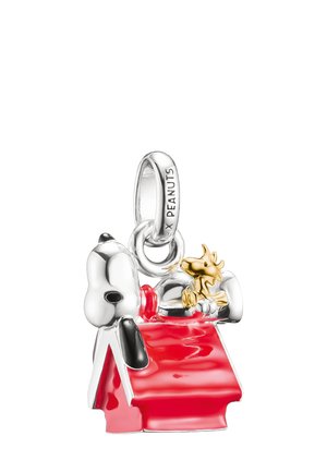 SNOOPY WOODSTOCK HUNDEHÜTTE PEANUTS CONNECT - Anhänger - silberfarben/gelbgoldfarben/schwarz/rot