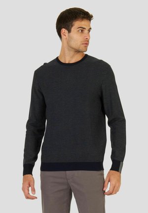 Harmont & Blaine Felpa Uomo GIU131 – Grigio, Manica Lunga, Cotone, Taglio Regular, Polo Rotondo