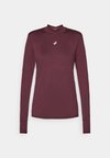 ROAD WINTER SEAMLESS TOP - Pitkähihainen paita - dark currant