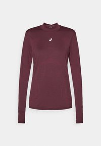 ASICS ROAD WINTER SEAMLESS TOP - Top dugih rukava - dark currant