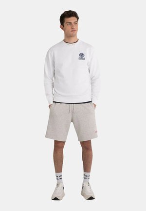 Franklin & Marshall MIT RUNDHALS - Sweater - weiss