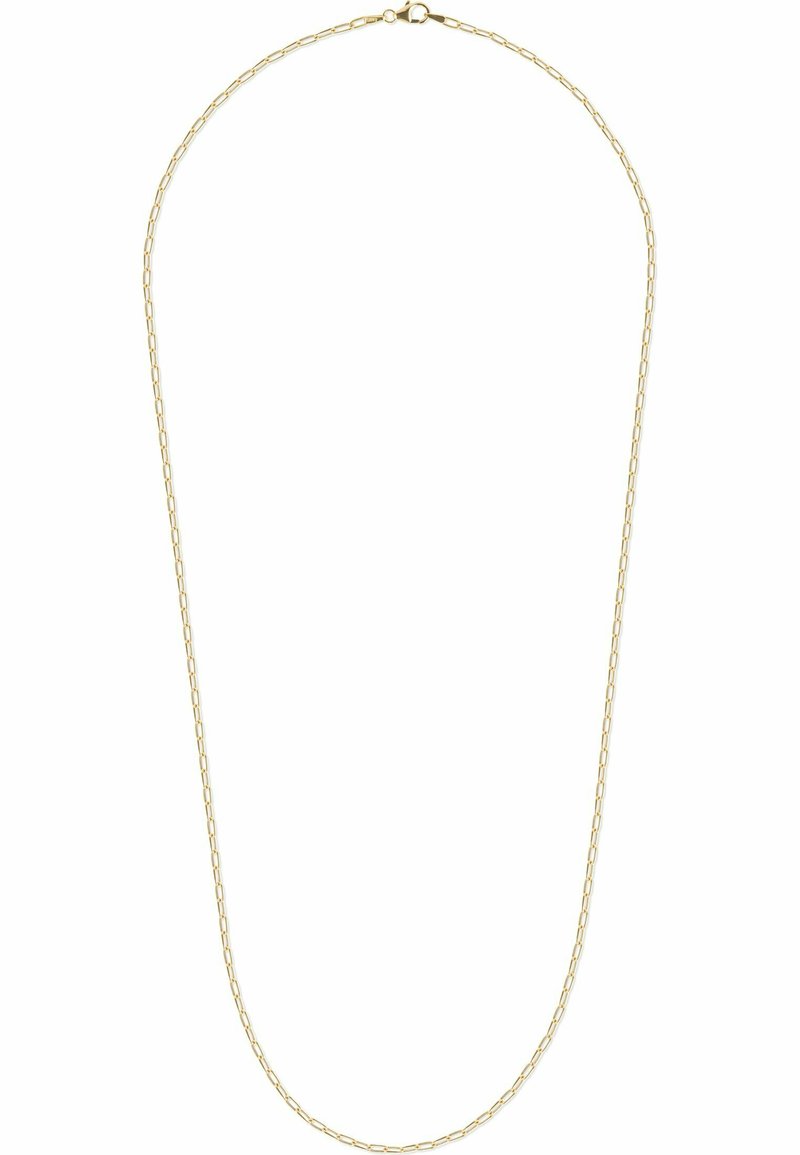 Guldfarvet kæderek necklace med forlængede, sammenkoblede led. Letvægtsdesign med en sikker clasp bagpå.