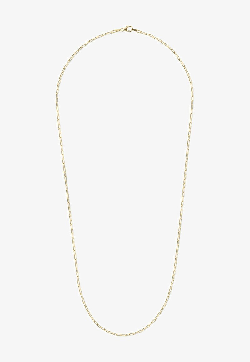 Guldfarvet kæderek necklace med forlængede, sammenkoblede led. Letvægtsdesign med en sikker clasp bagpå.