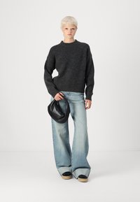 Pieces PCNEMESIO O-NECK - Pulover - dark grey