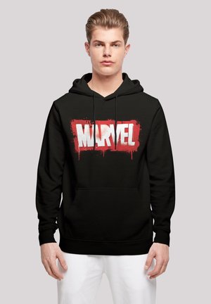 F4NT4STIC MARVEL SPRAY LOGO - Hoodie - black