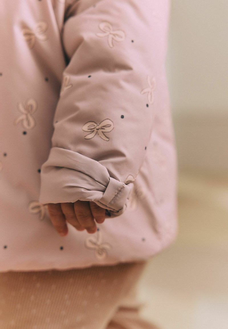 Next HOODED PUFFER - REGULAR FIT  - Abrigo de invierno - grey bow print
