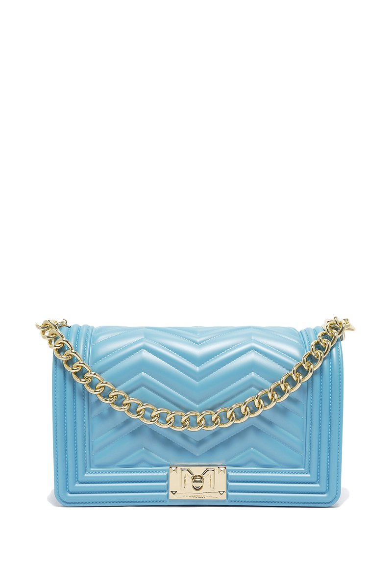Marc Ellis Borsa a tracolla - light blue and gold