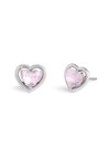 HALO HEART STUD CONVERTIBLE  - Earrings - dark pink