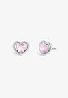 HALO HEART STUD CONVERTIBLE - Earrings - dark pink