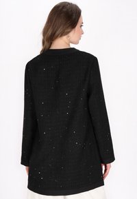 DreiMaster Pitkä takki - black glitter