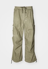 Jaded London WASH PARACHUTE UNISEX - Pantalon cargo - khaki oil