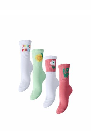 PCCALLY 4-PACK - Calze - bright white
