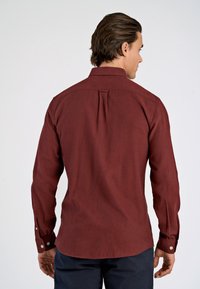 Lindbergh MELANGE BRUSHED SHIRT - Camicia - burgundy