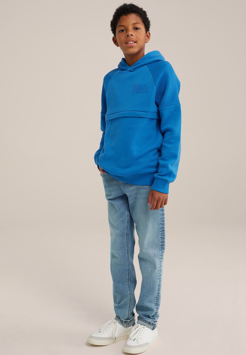WE Fashion BLUE RIDGE - Pulover s kapuco - blue