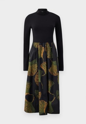 SELENA TURTLE NECK DRESS - Robe en jersey - black