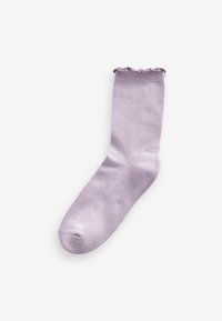 Next FRILL TOP CUSHION SOLE ANKLE SOCKS 4 PACK STANDARD - Čarape - pink purple blue