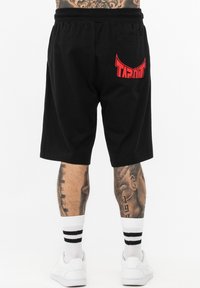 Tapout NORMALE PASSFORM BLASHED - Træningsbukser - black red