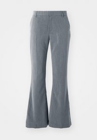 RELAXED BOOTCUT TROUSERS - Auduma bikses - grey melange