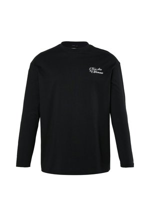STHUGE, LONG-SLEEVED T-SHIRT, OVERSIZED, BACK PRINT, UP TO 8XL - Langærmet T-shirt - black
