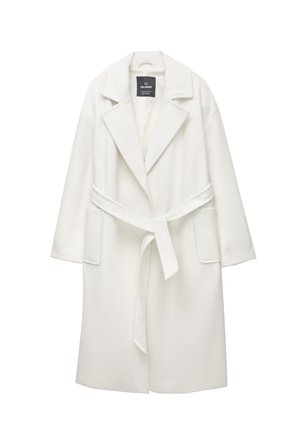 PULL&BEAR WITH BELT - Trench - white
