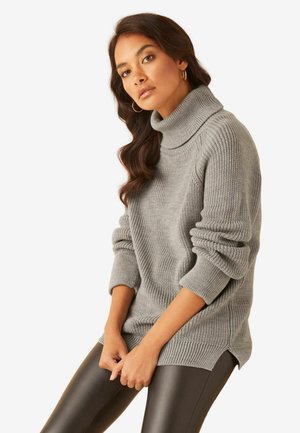 Friends Like These ROLL NECK - REGULAR FIT - Striktrøje - grey