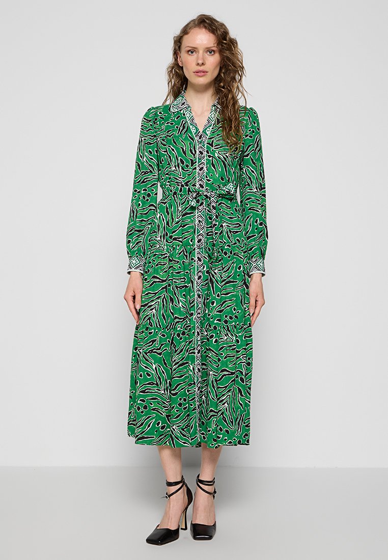Diane von Furstenberg Blousejurk groen Diane von Furstenberg Blousejurk groen