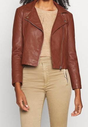Veste en similicuir - brown