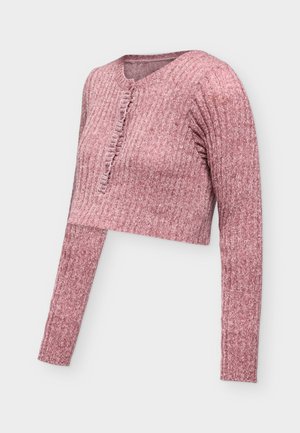 MAMALICIOUS, MLULRIKKA LIA CROPPED TOP - Пуловер - rose taupe/melange