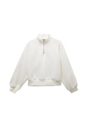 HALF-ZIP - Sweater - white