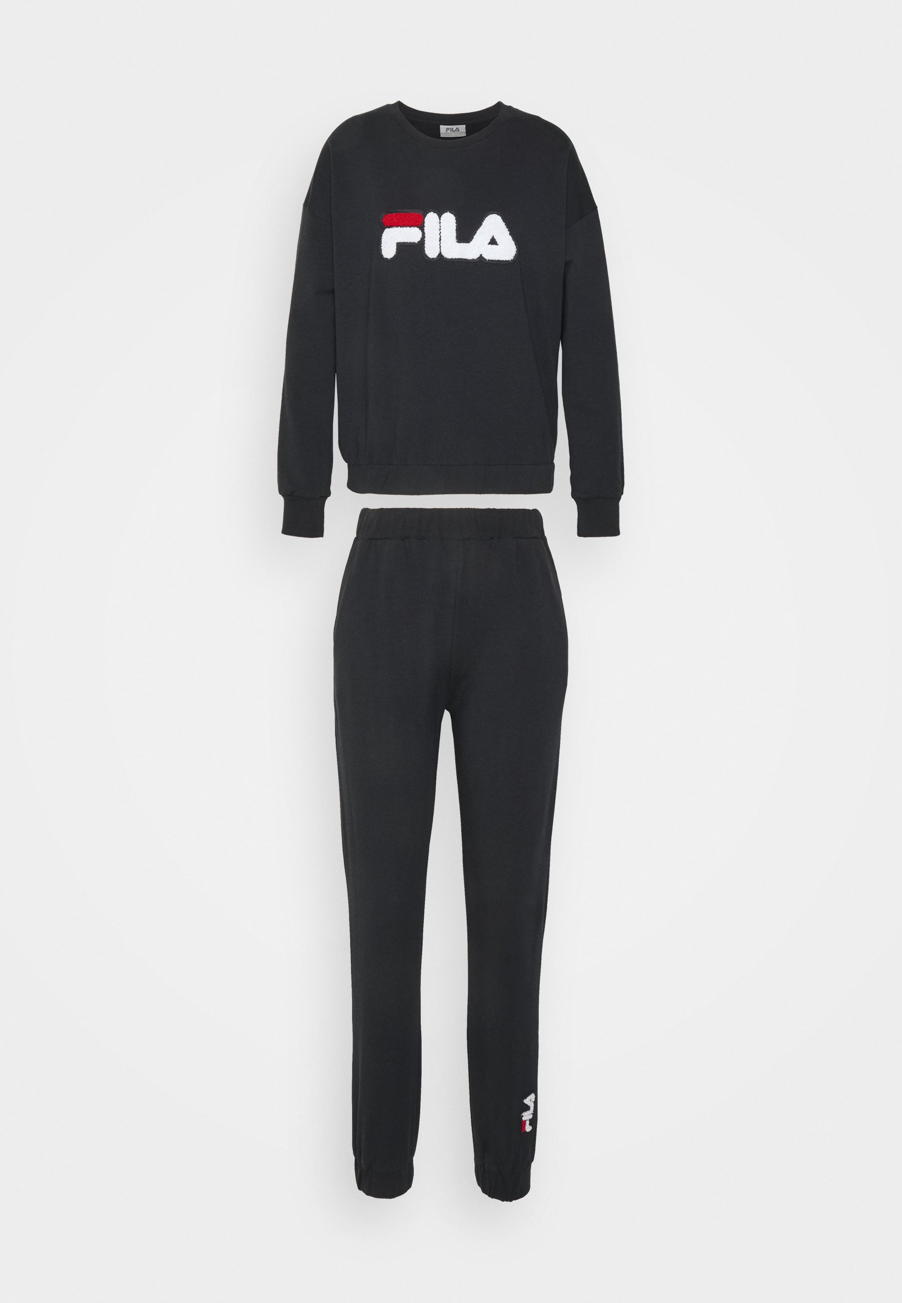 Fila BRUSHED SET - Pyjamas - black 