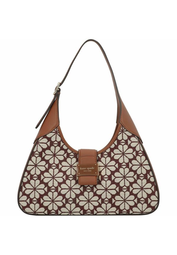 FLOWER NOUVEAU SMALL SHOULDER - Handbag - burgundy multi2