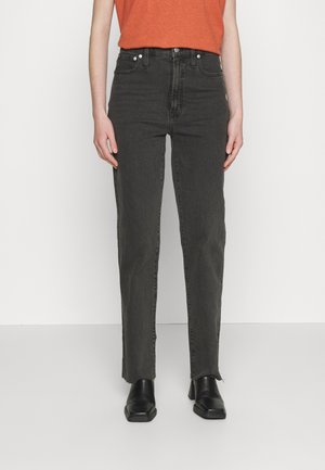 RAW HEM - Calças de ganga de perna direita - lunar wash