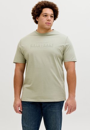 JORCATSKILLS MINIMAL TEE CREW NECK PLS - T-shirt imprimé - seagrass