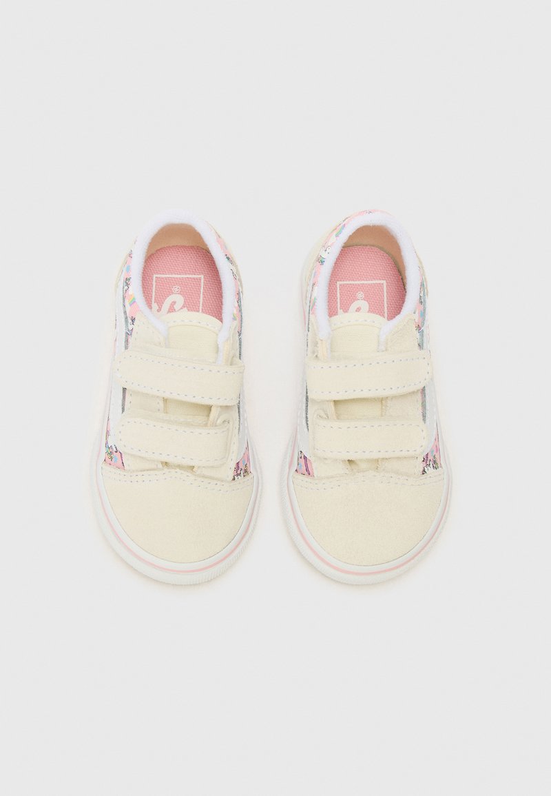 Vans OLD SKOOL V UNISEX Sneakers basse marshmallow pink/fuxia