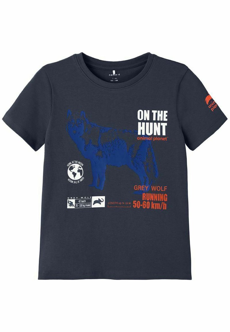Name it ANIMAL PLANET - T-shirt imprimé - dark sapphire/bleu foncé