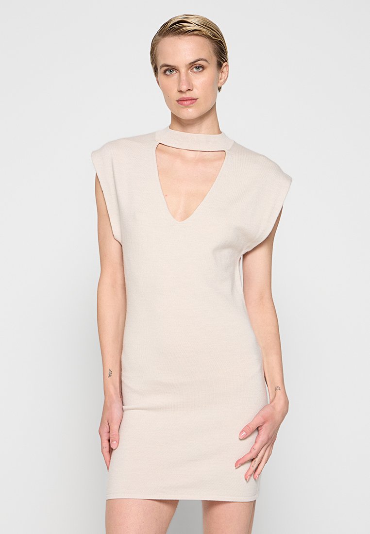 Iro Gebreide jurk beige