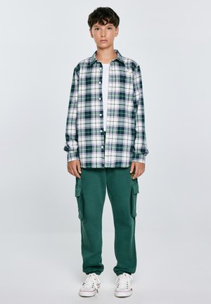 LONG LOOSE FIT - Vapaa-ajan kauluspaita - grün