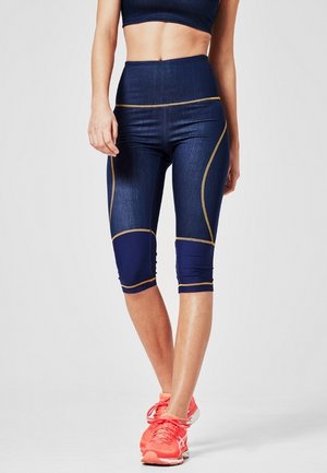 3/4 sportbroek - rinsed denim