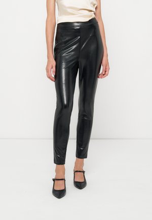 Anna Field by Zalando, SNAKE PU LEGGINGS - Leggings - black