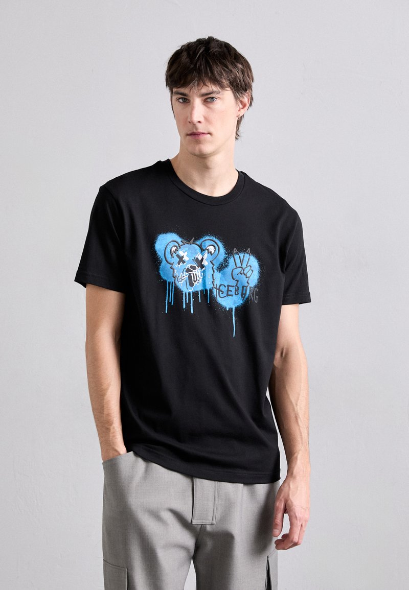 Iceberg - T-shirt imprimé - nero, Agrandir