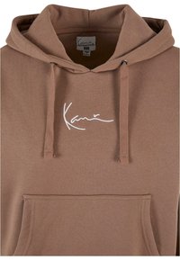 Karl Kani KW-HD031-024-05 KK SMALL SIGNATURE ESSENTIAL OS  - Kapucnis pulóver - taupe