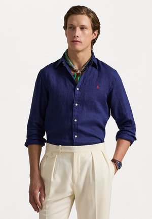 SLIM FIT LINEN SHIRT - Krekls - new classic navy