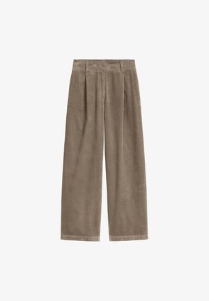 Marc O'Polo, MARC O'POLO BREITCORDHOSE WIDE AUS BIO-BAUMWOLLE - Trousers - stone taupe