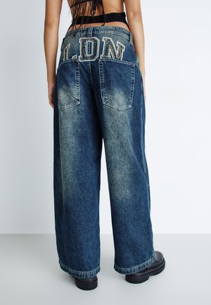 Jaded London COLOSSUS - Wide Leg - mid wash