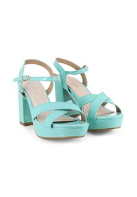 Blogger Sandalias de tacón - turquesa