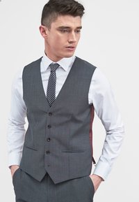 Next - SIGNATURE PLAIN SUIT: WAISTCOAT - Gilet elegante - light grey Immagine in miniatura 1