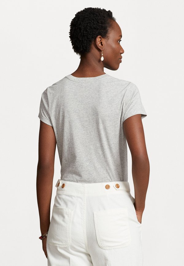 COTTON JERSEY CREWNECK T-SHIRT - Basic T-shirt - cobblestone heather2