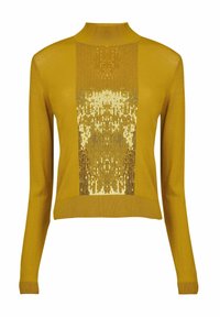 SEQUIN EMBELLISHED - Jersey de punto - yellow