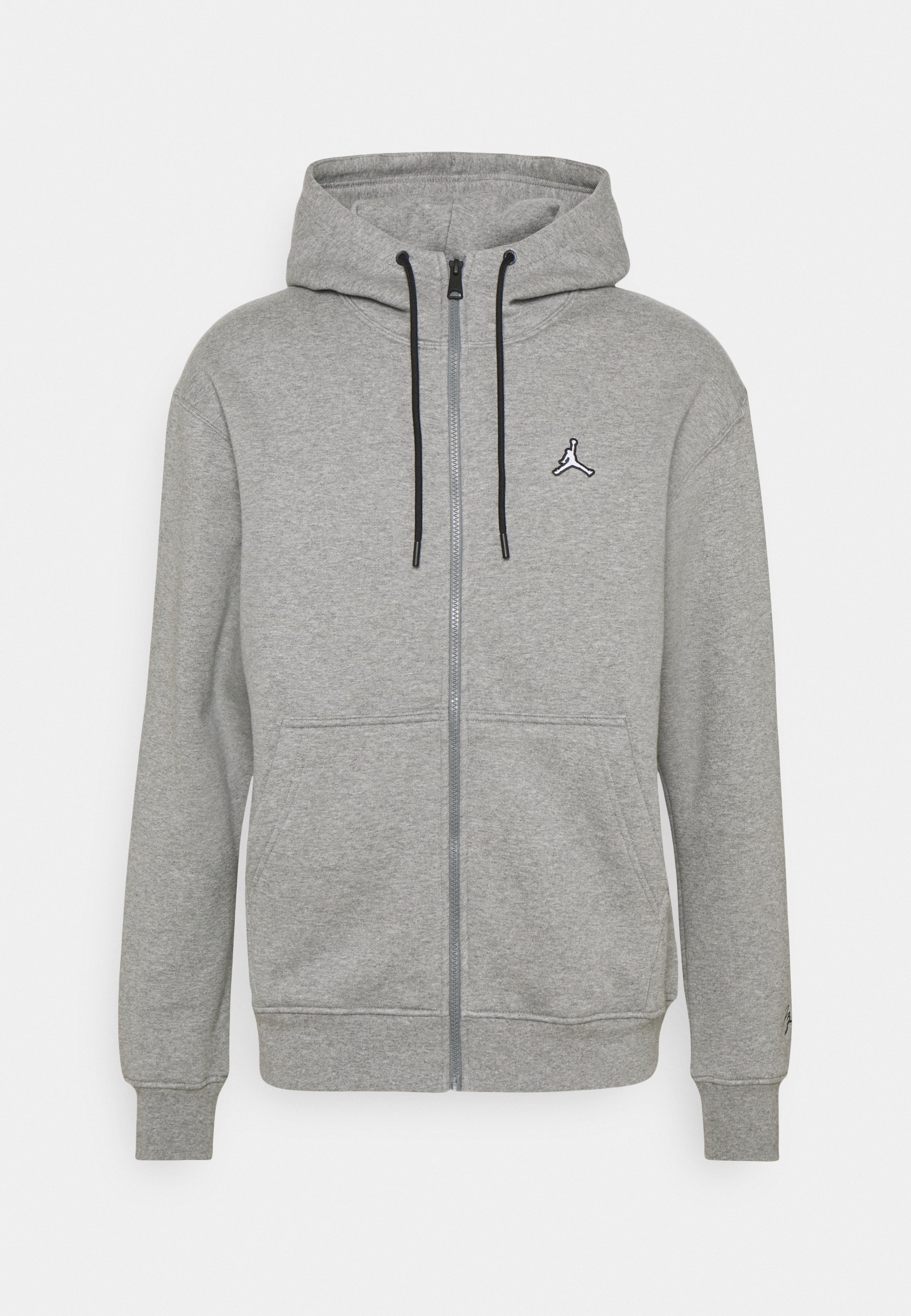 gray jordan zip up hoodie